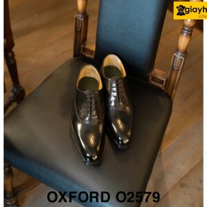 Giày da oxford nam họa tiết cánh chim Oxford O2579 001