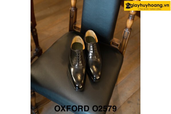 Giày da oxford nam họa tiết cánh chim Oxford O2579 001