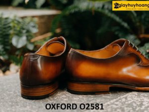 Giày da công sở Oxford mũi trơn đẹp O2581 002