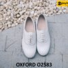 Giày tây da Oxford nam màu trắng cao cấp O2583 001