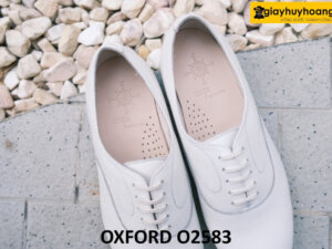 Giày tây da Oxford nam màu trắng cao cấp O2583 003