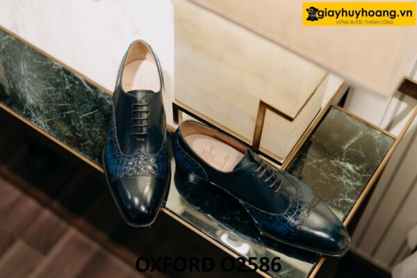 Giày da Oxford nam công sở thủ công cao cấp O2586 001