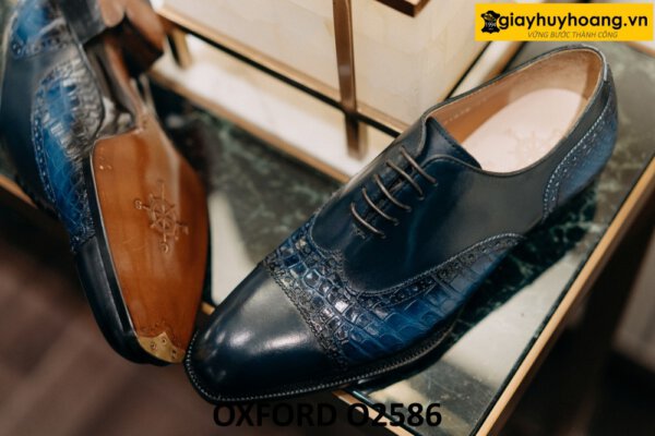 Giày da Oxford nam công sở thủ công cao cấp O2586 005