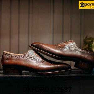 Giày da Oxford nam đế khâu Goodyear cao cấp O2587 002