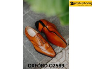 Giày tây Oxford nam mũi thon gọn nhọn O2589 003