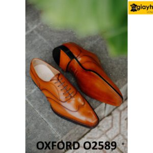 Giày tây Oxford nam mũi thon gọn nhọn O2589 003