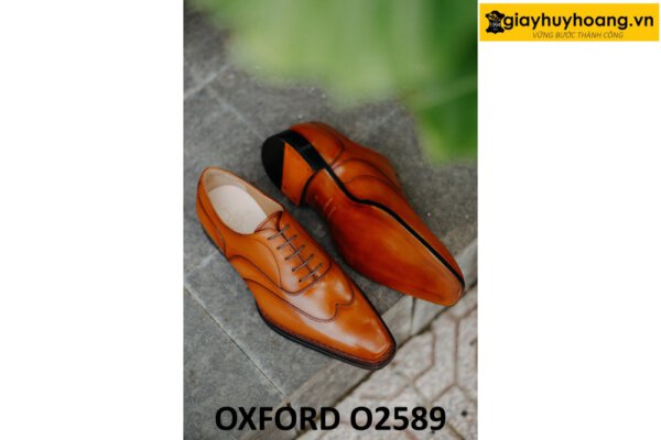 Giày tây Oxford nam mũi thon gọn nhọn O2589 003