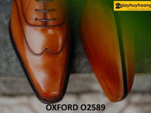 Giày tây Oxford nam mũi thon gọn nhọn O2589 002
