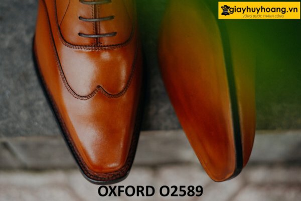 Giày tây Oxford nam mũi thon gọn nhọn O2589 002