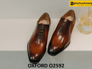 Giày da Oxford Wholecut nam mũi trơn không họa tiết O2592 001