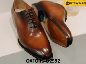 Giày da Oxford Wholecut nam mũi trơn không họa tiết O2592 004