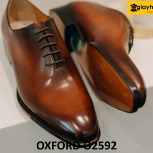 Giày da Oxford Wholecut nam mũi trơn không họa tiết O2592 004