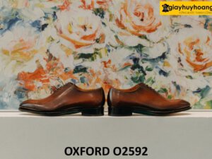 Giày da Oxford Wholecut nam mũi trơn không họa tiết O2592 003