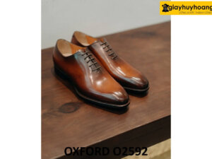 Giày da Oxford Wholecut nam mũi trơn không họa tiết O2592 002