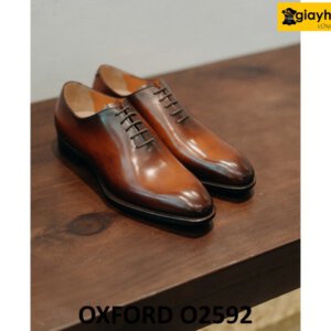 Giày da Oxford Wholecut nam mũi trơn không họa tiết O2592 002