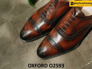 Giày da Oxford nam cao cấp đế khâu cao cấp O2593 004