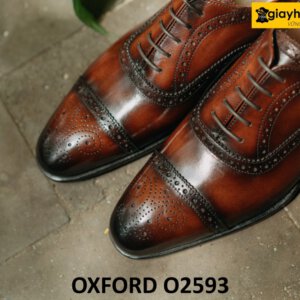 Giày da Oxford nam cao cấp đế khâu cao cấp O2593 004