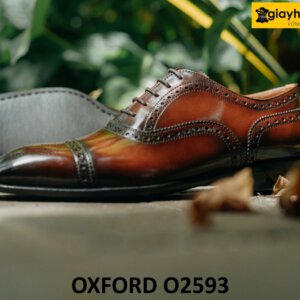 Giày da Oxford nam cao cấp đế khâu cao cấp O2593 003