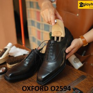 Giày tây Oxford nam da bê nhập ý italy mịn đẹp O2594 003