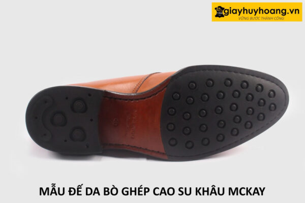 mẫu đế da bò ghép cao su giày tây nam cao cấp giayhuyhoangvn