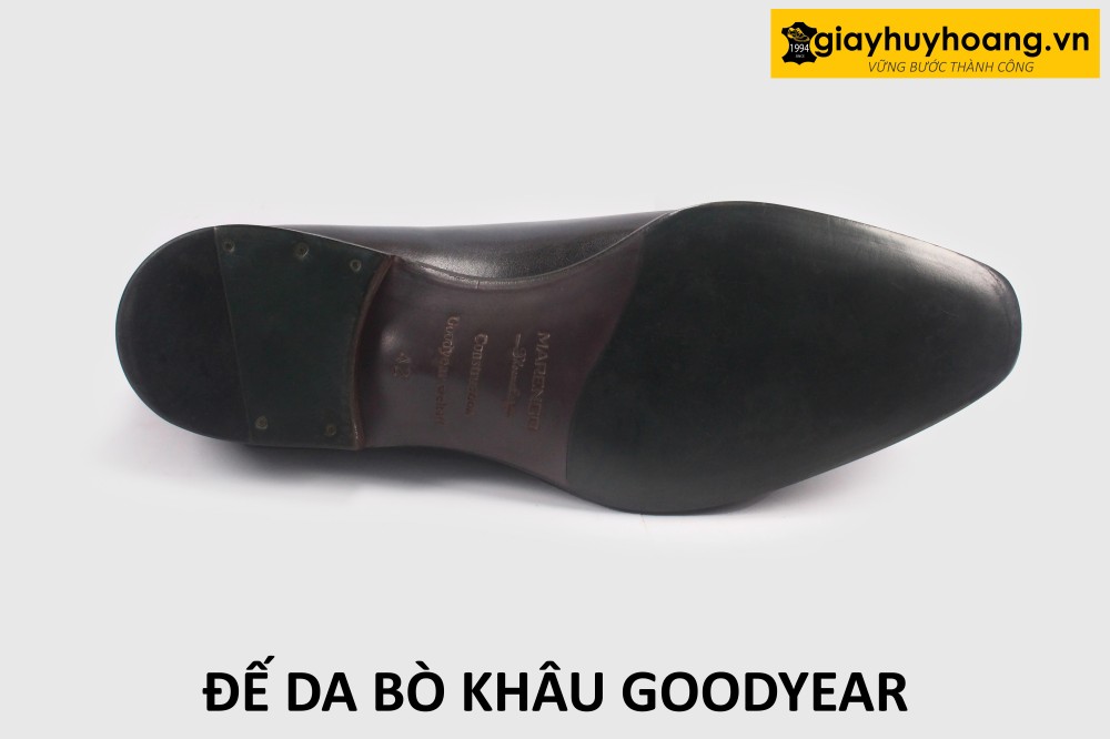 mau-de-da-bo-giay-tay-nam-khau-goodyear-mrg1-001 mẫu đế da bò khâu đế goodyear welted giày da nam cao cấp