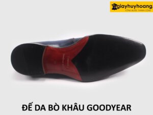 Mẫu đế da bò khâu đế goodyear welted giày tây nam cao cấp