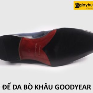 Mẫu đế da bò khâu đế goodyear welted giày tây nam cao cấp