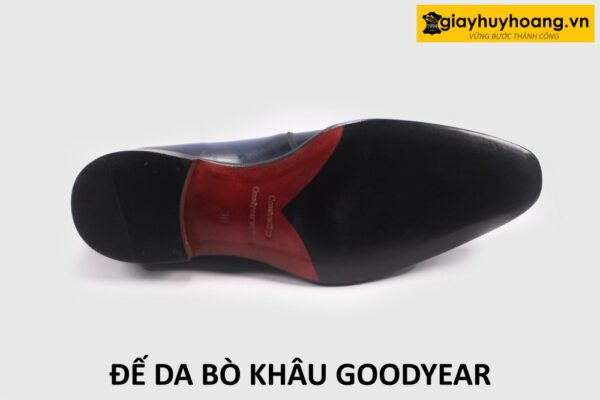 Mẫu đế da bò khâu đế goodyear welted giày tây nam cao cấp