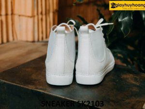 Giày da nam cổ cao phối đế cao su sneaker SK2103 003
