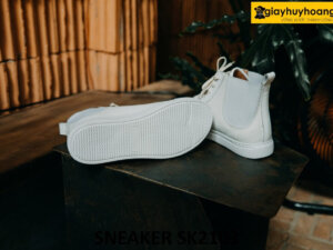 Giày da nam cổ cao phối đế cao su sneaker SK2103 002