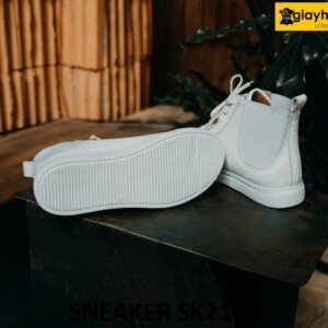 Giày da nam cổ cao phối đế cao su sneaker SK2103 002