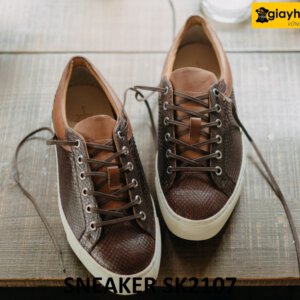 Giày da thể thao nam hàng hiệu thời trang sneaker SK2107 001