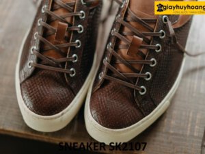 Giày da thể thao nam hàng hiệu thời trang sneaker SK2107 003
