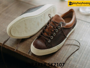 Giày da thể thao nam hàng hiệu thời trang sneaker SK2107 002