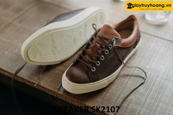 Giày da thể thao nam hàng hiệu thời trang sneaker SK2107 002