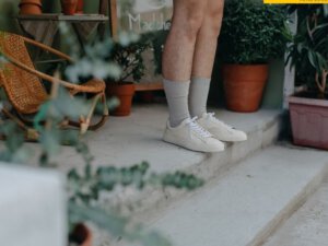 Giày da nam đế sneaker thể thao màu kem SK2113 003