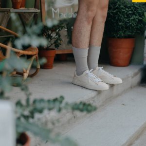 Giày da nam đế sneaker thể thao màu kem SK2113 003