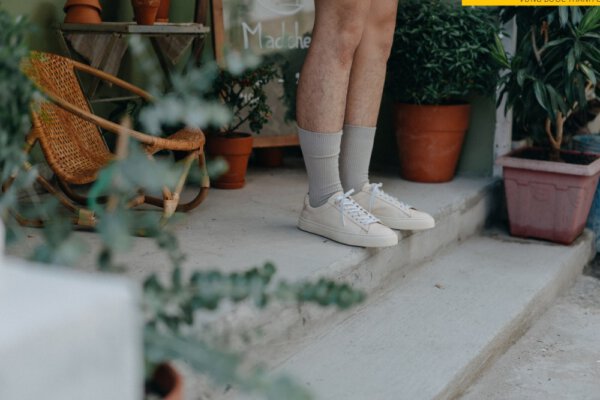 Giày da nam đế sneaker thể thao màu kem SK2113 003