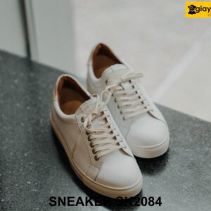 Giày da sneaker nam màu trắng phong cách SK2084 004