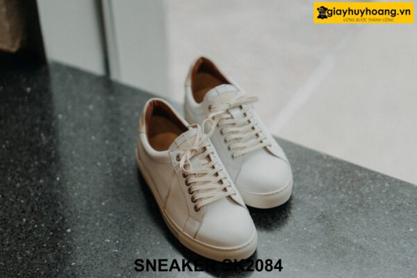 Giày da sneaker nam màu trắng phong cách SK2084 004