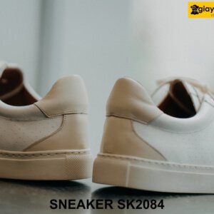 Giày da sneaker nam màu trắng phong cách SK2084 003