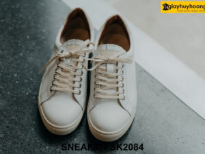 Giày da sneaker nam màu trắng phong cách SK2084 001