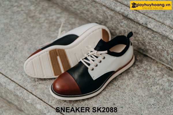 Giày da derby nam cao cấp đế bằng sneaker SK2088 003