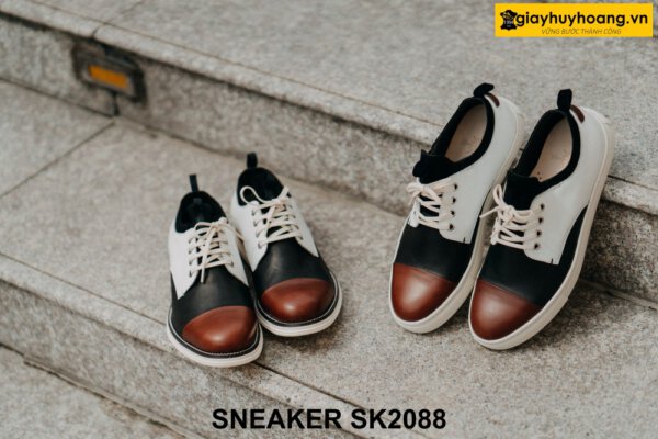 Giày da derby nam cao cấp đế bằng sneaker SK2088 001