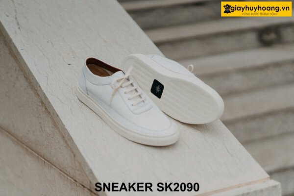 Giày sneaker màu trắng chính hãng thủ công SK2090 004