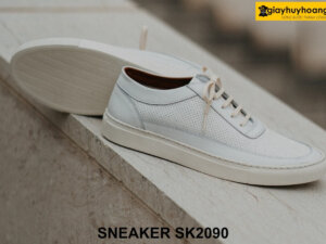 Giày sneaker màu trắng chính hãng thủ công SK2090 003