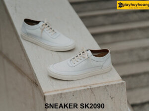 Giày sneaker màu trắng chính hãng thủ công SK2090 002