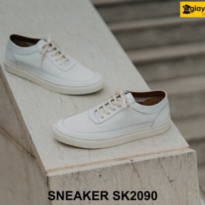 Giày sneaker màu trắng chính hãng thủ công SK2090 002