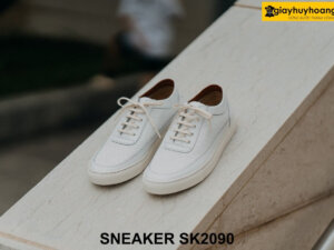 Giày sneaker màu trắng chính hãng thủ công SK2090 001
