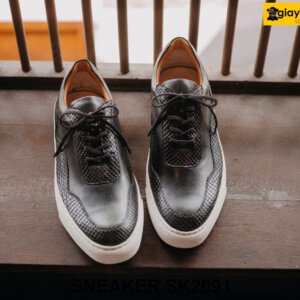 Giày da sneaker phối da cá sấu phong cách SK2091 003